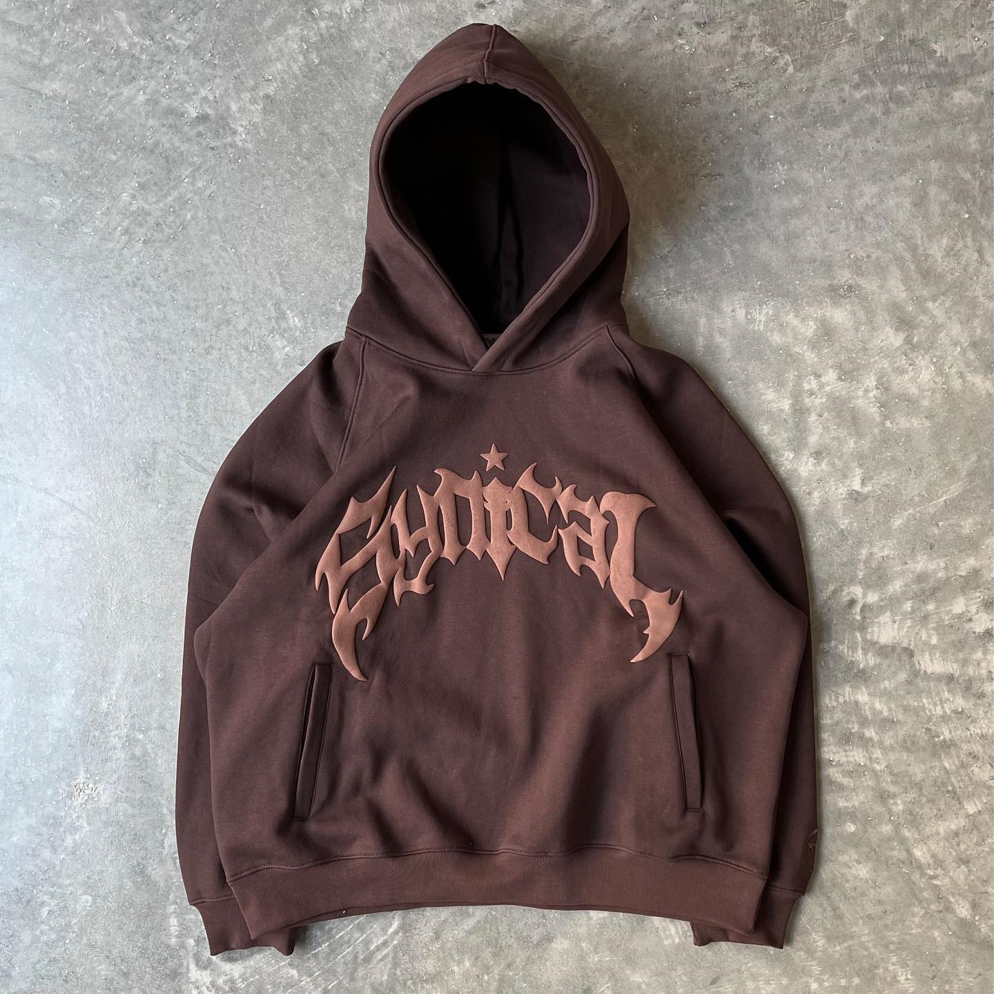 Sudadera con capucha y cremallera american retro gothic estrellas_voghion.com