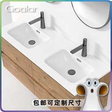 高拉(Goalar)卫生间洗漱分离高压一体成型陶瓷盆双盆定制面盆