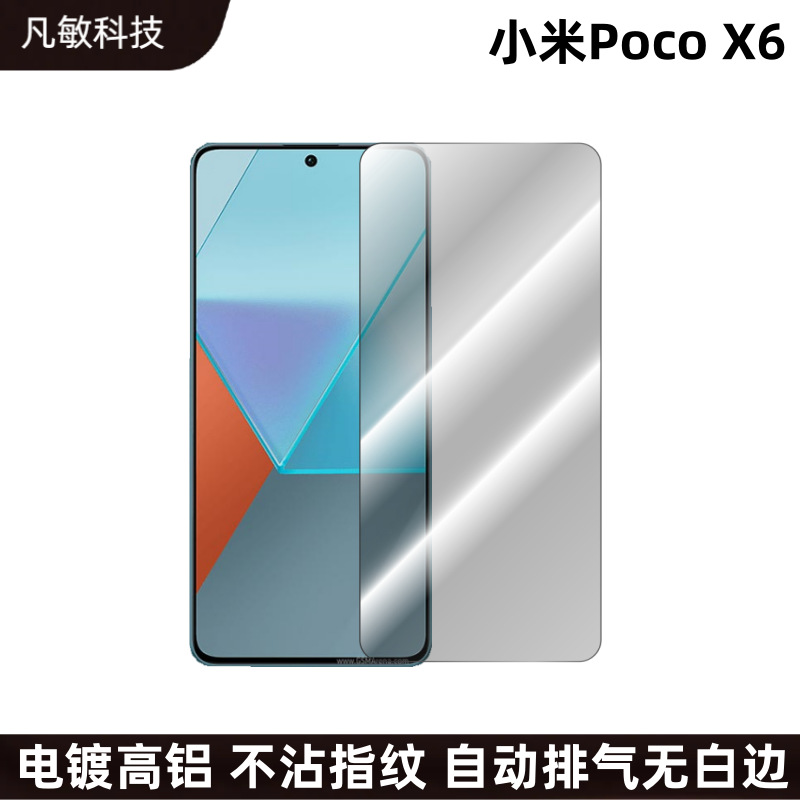 Adecuado para Xiaomi poco X6 teléfono móvil pantalla de la película de seda HD cubierta de pantalla completa película templada X6 completo transparente segunda etiqueta