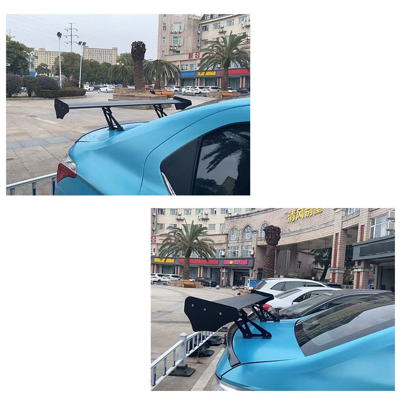 Cross-Border Car Modification Aluminum Alloy Perforated Rear Wing Universal for Sedan Gt Spoiler Tuning
