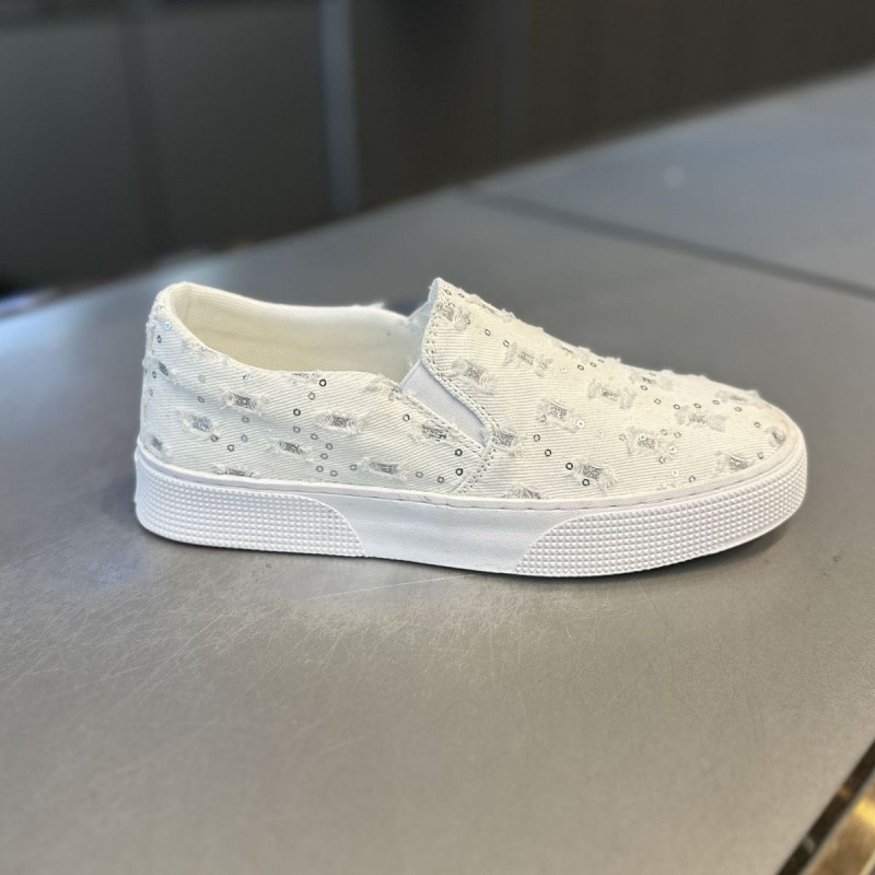 Men's Summer Slip-On Canvas Shoes, Casual Everyday Men's Shoes, Comfortable And Lightweight, Sequin Shoes, Fresh Style M_vogvips.com