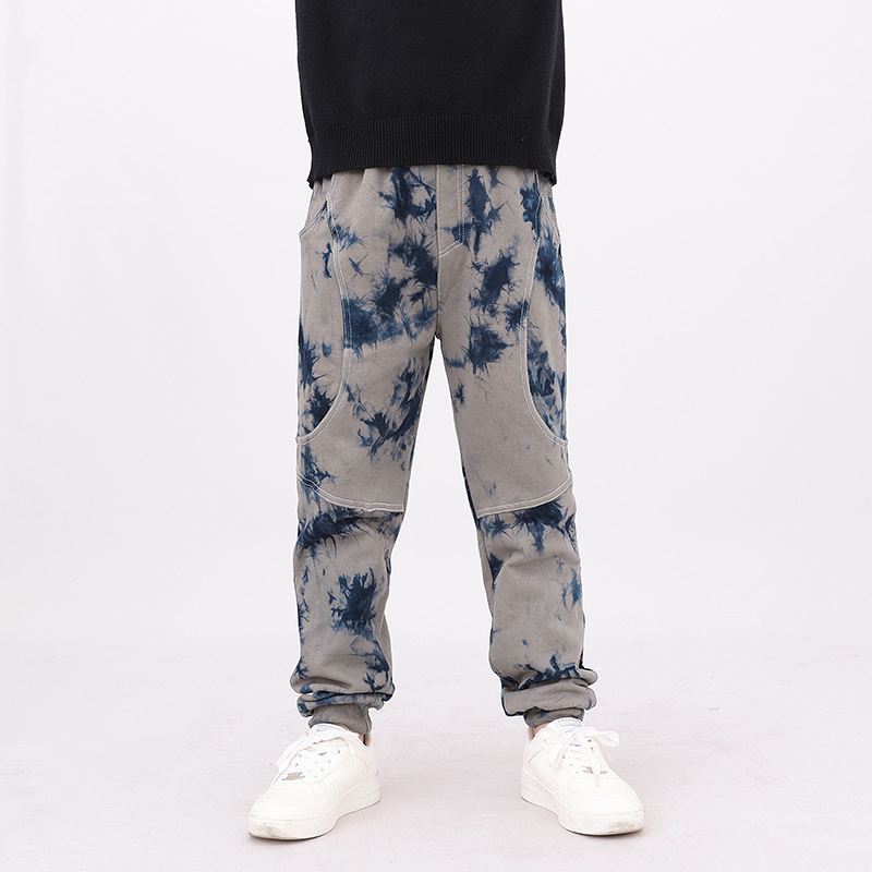 Pantalones de otoño para niños, estilo coreano, nuevos pantalones deportivos largos para niños, pantalones casuales de algodón puro para niños grandes, pantalones antimosquitos, pantalones para niños al por mayor