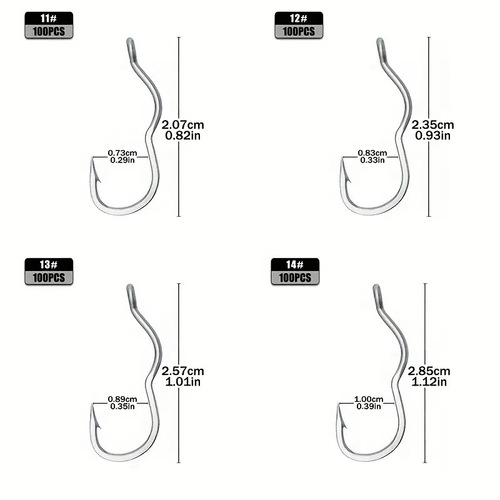 New-style tube-mounted flip hook with anti-slip and anti-choke features—barbed crank hook designed for wild fishing of crucian carp.
