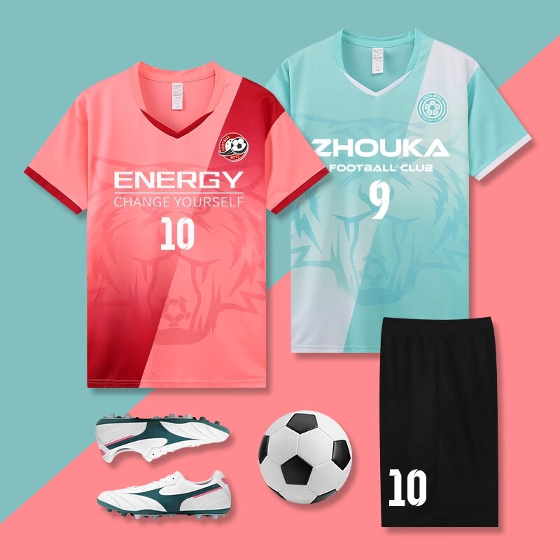 Football clothing suit men's short-sleeved training clothing competition team clothing village super football clothing quick-dry women's children's football clothing Football clothing suit men's short-sleeved training clothing competition team clothing village super football clothing quick-dry women's children's football clothing
