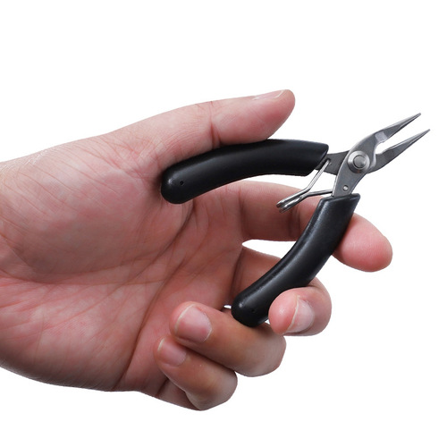 4-inch mini pliers, pointed nose pliers, flat nose, curved nose pliers, stainless steel palm pliers, small electronic pliers