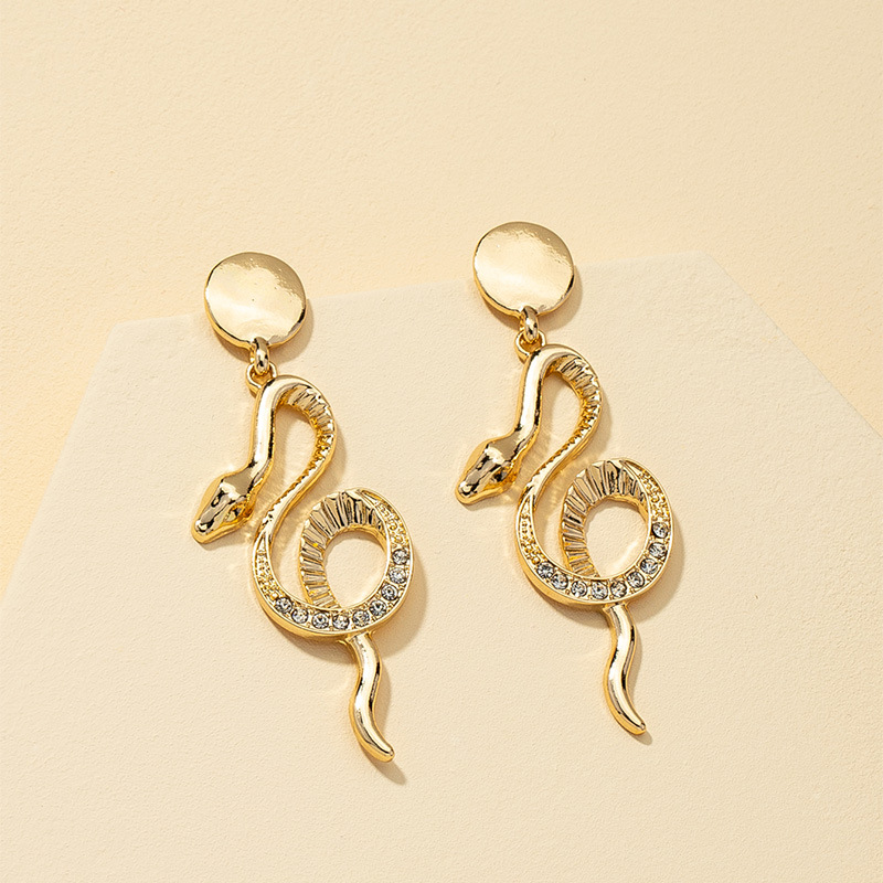 Fashion S Serpentine Earrings display picture 2