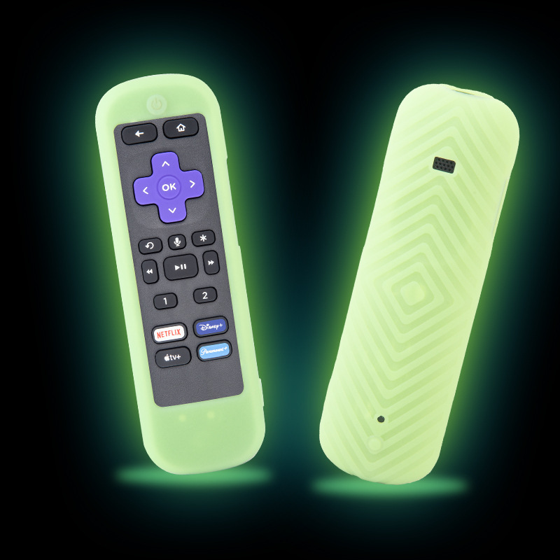 Amazon new applicable TCL Roku remote control silicone protective case back speaker hole luminous remote control cover