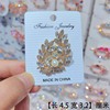 Protective underware, advanced brooch, metal cute accessory lapel pin, universal pin, high-quality style, bright catchy style, V-neckline, wholesale