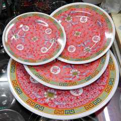 Imitation porcelain melamine longevity disc, birthday tableware set, birthday gift, god worship plate, longevity plate