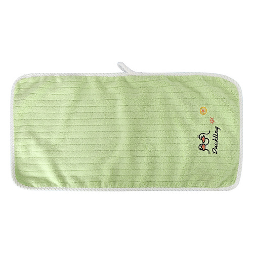 Kindergarten embroidered hand towel and face towel coral velvet children's towel soft absorbent lint-free face towel