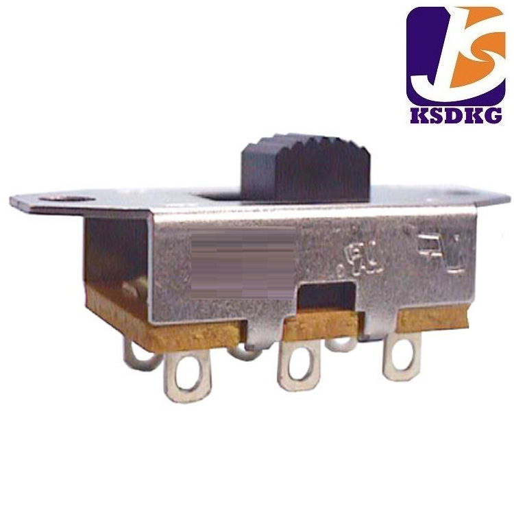 3A125V大电流拨动开关 2排2位拨码开关 2P2T滑动开关直插行程4mm