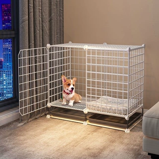 狗笼狗别墅家用中小型犬室内带厕所带托盘超大空间狗窝狗围栏批发