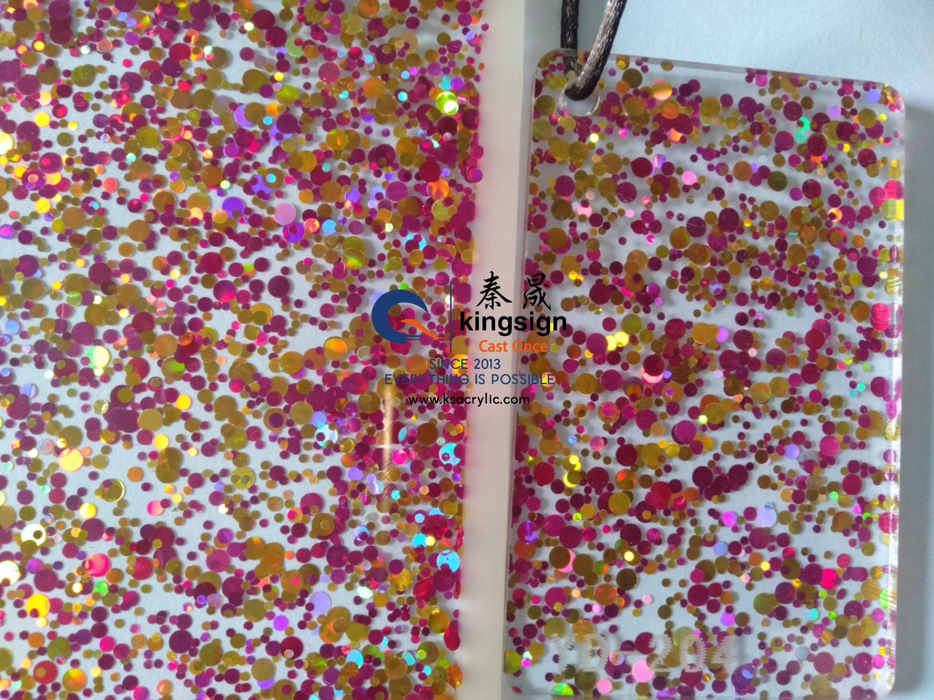 秦晟亚克力花纹板 星空 葱粉 蝶彩 亚克力花色板