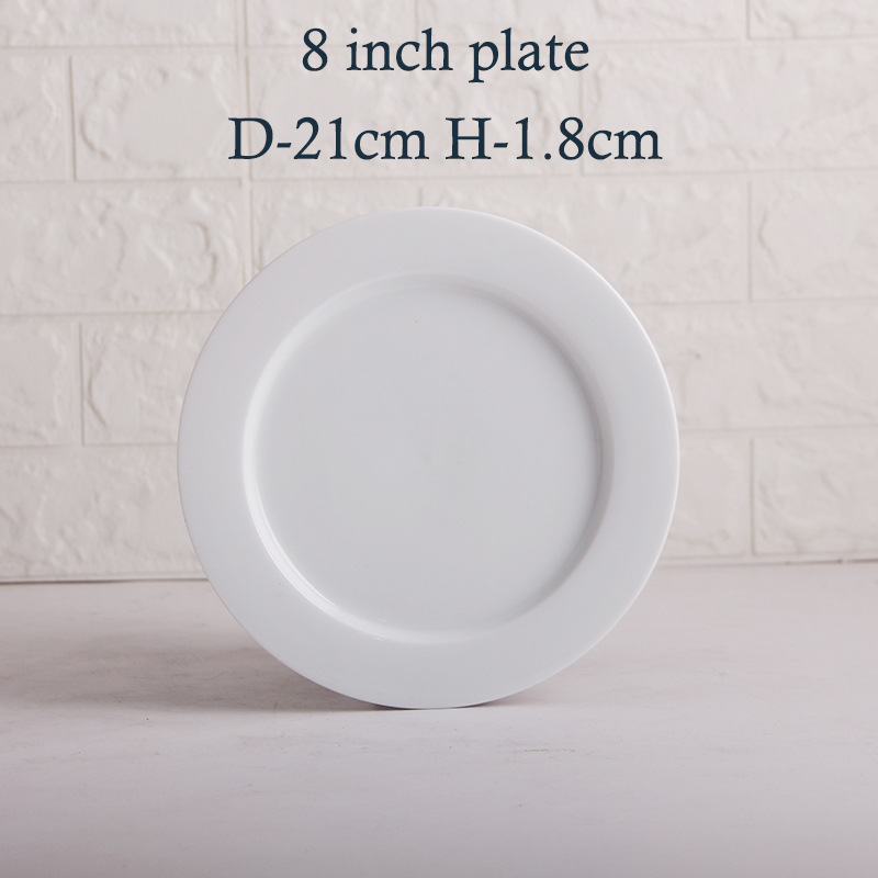 Hotel cocina brillante blanco vajilla traje Hotel cocina porcelana servir platos