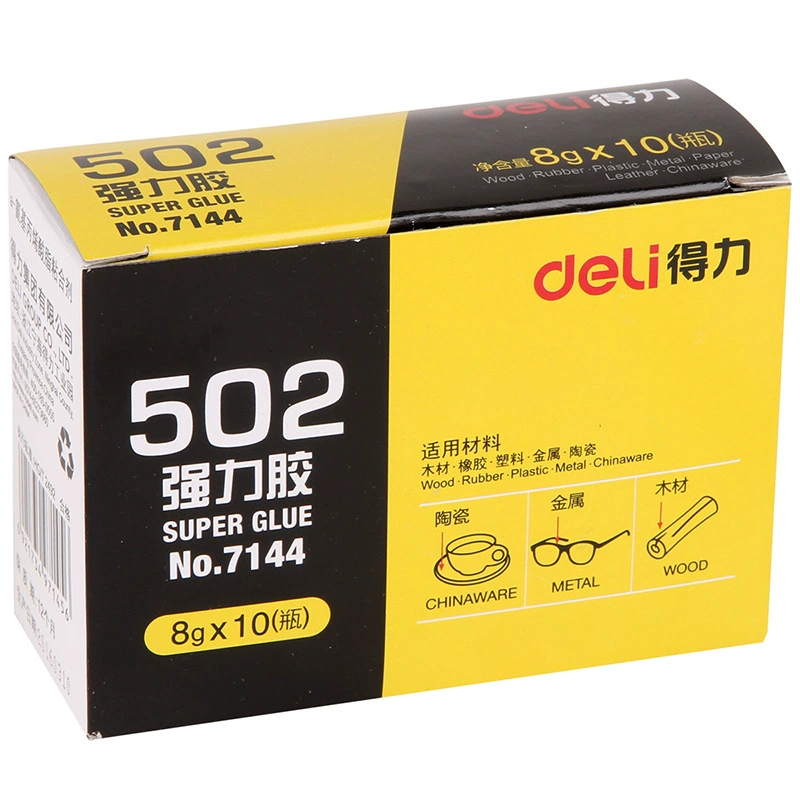 Deli Deli Клей 502 Быстросхватистый клей, держится на пластике 8г/металле/стекле/керамике 7144