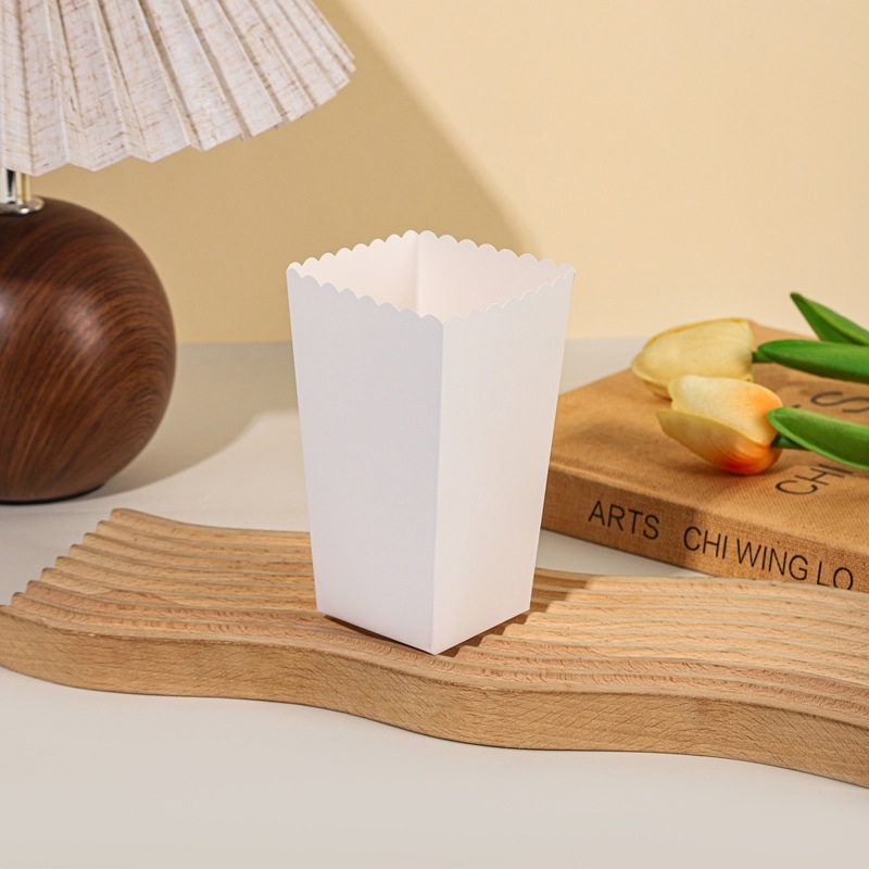 越境してよく売れている純色の使い捨てポップコーンの箱のニワトリの米の花の箱のキャンディーの箱の創意の包装箱|undefined