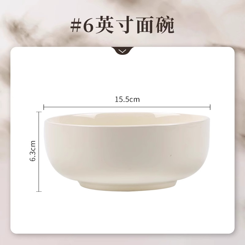 Tazón de cerámica y traje de plato hogar nuevo color crema de lujo de alto grado tazón de inauguración de la casa y plato vajilla