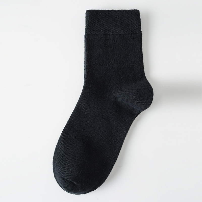 Calcetines de algodón para hombre, calcetines a media pantorrilla blancos y negros, calcetines cortos para mujer, calcetines largos deportivos para estudiantes, desodorantes y absorbentes del sudor, de algodón puro para primavera y verano