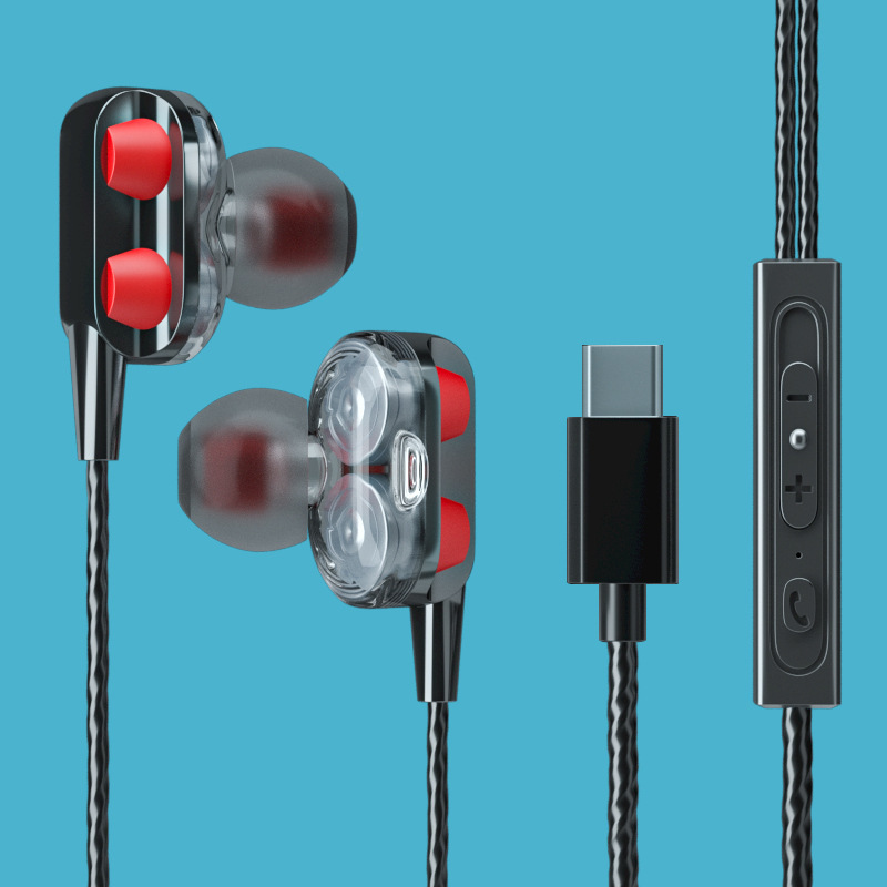 Tipo-c boca plana-negro brillante (bolsa)