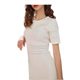 Ouri Family French White Knitted dress Women's 2024 Summer New Elegant Slim-fit Long Dress Cool Wear