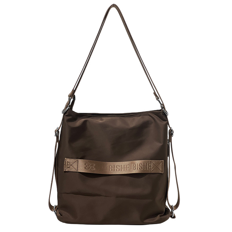 Women's Commuter Tote Bag 2024 New Soft Leather Large Bag Versatile Sport 2-Way Backpack Shoulder Crossbody Bag Mother's Bag - Thumbnail 4