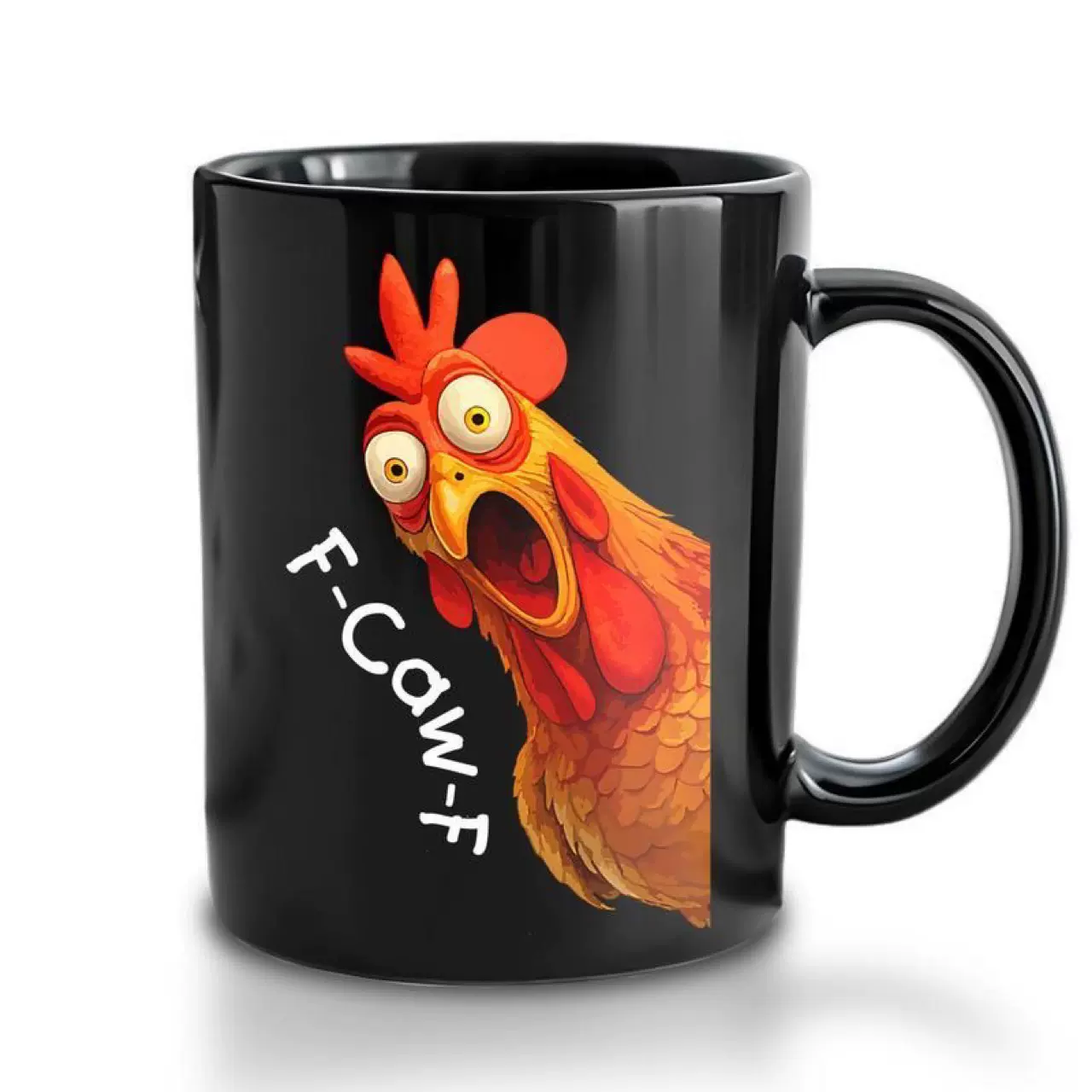 公鸡陶瓷咖啡马克杯子Chicken茶水杯F-CAW-F新款Mug万圣节Rooster