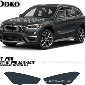 BMW X1 F48 2016-2018 far qoruyucu tüstü qara stiker filmi
