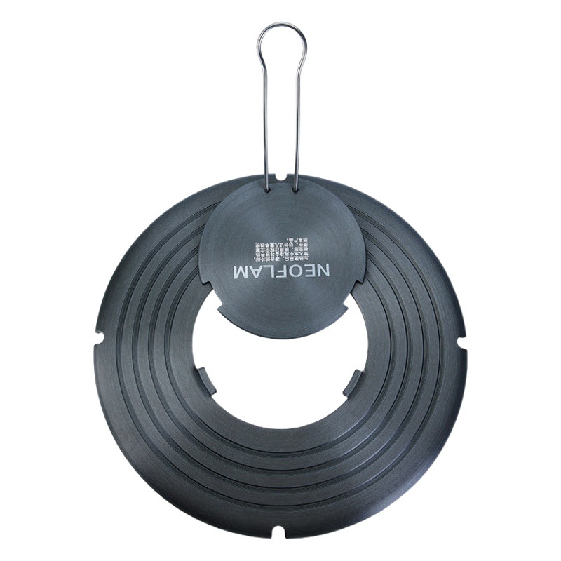 Neoflam cocina estufa de gas estufa de gas placa de conducción de calor hogar desmontable a prueba de quemaduras placa de descongelación multifuncional negra