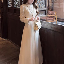 国风【三生三世•白浅】新中式改良旗袍裙仙气开衫秋季新款套装女