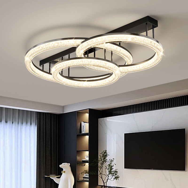 [Selección estricta] sala de estar minimalista italiana atmósfera doméstica de espectro completo para proteger los ojos en 2025 nuevo techo moderno y simple