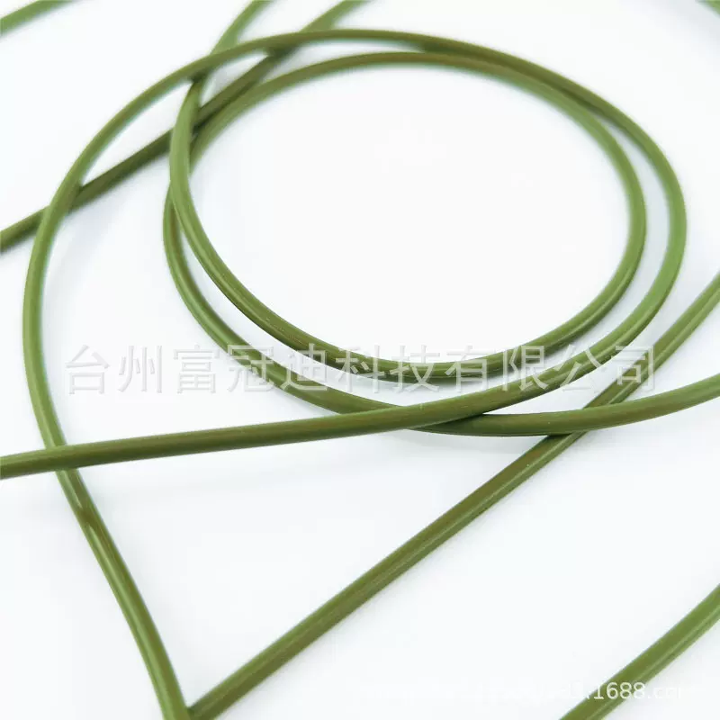 现货线径2.4mm硅胶O型密封圈橡胶防水圈氟胶O圈丁晴O形大小圈绿色