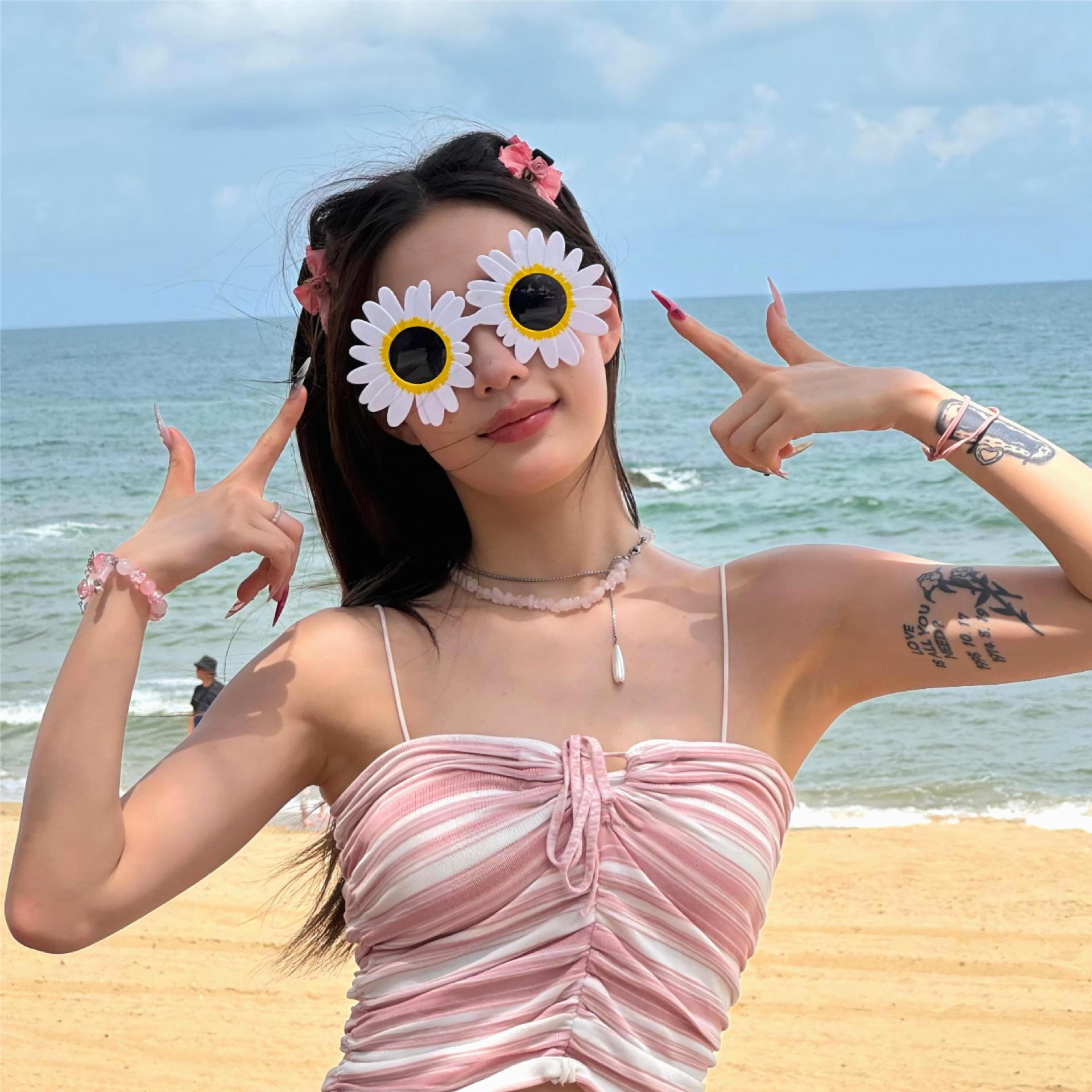 Gafas de Fiesta con Temática Hawaiana, ABS, Divertido, Decorativo, para Fiestas en la Playa y Festivales de Música