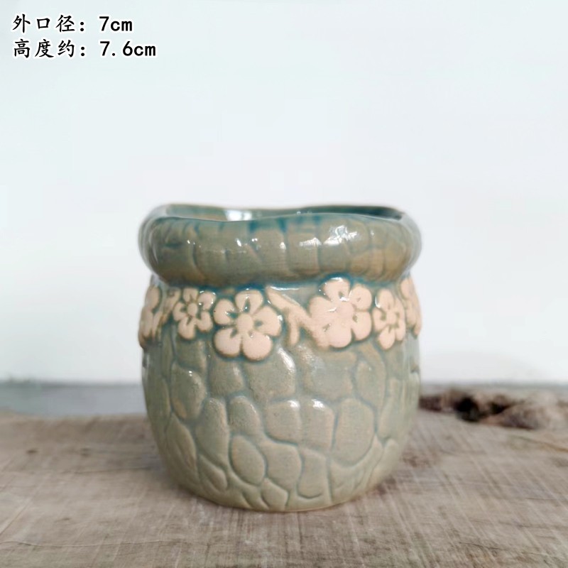 植木鉢の小さい新商品の缶のアイデアの磁器の缶の多い陶磁器の肉のミニ陶のレトロな家庭の陶磁器のたらいの園芸の太い新しいです。|undefined
