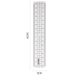 Deli Stationery 71988 Zero Series Student Ruler Set: Straight Ruler, Triangle Ruler, and Protractor—Multiple Specifications in a Clear, Transparent Kit