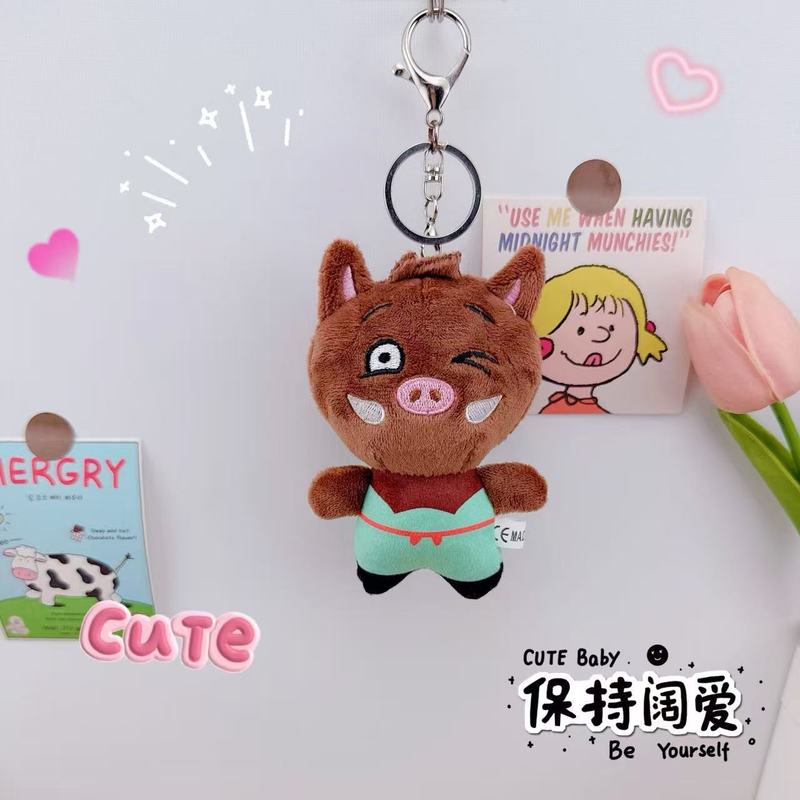 浪浪山小妖怪钥匙扣挂件创意毛绒小妖怪公仔玩偶少女心书包小挂饰|undefined