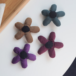 Corduroy cotton sunflower accessories Korean autumn and winter clothing shoes and hats accessories children's hair accessories accessories diy materials