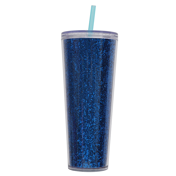 Nueva taza de paja de papel de cebolla dorada de 750ml de gran capacidad de moda creativa de doble capa de regalo transparente simple taza de agua