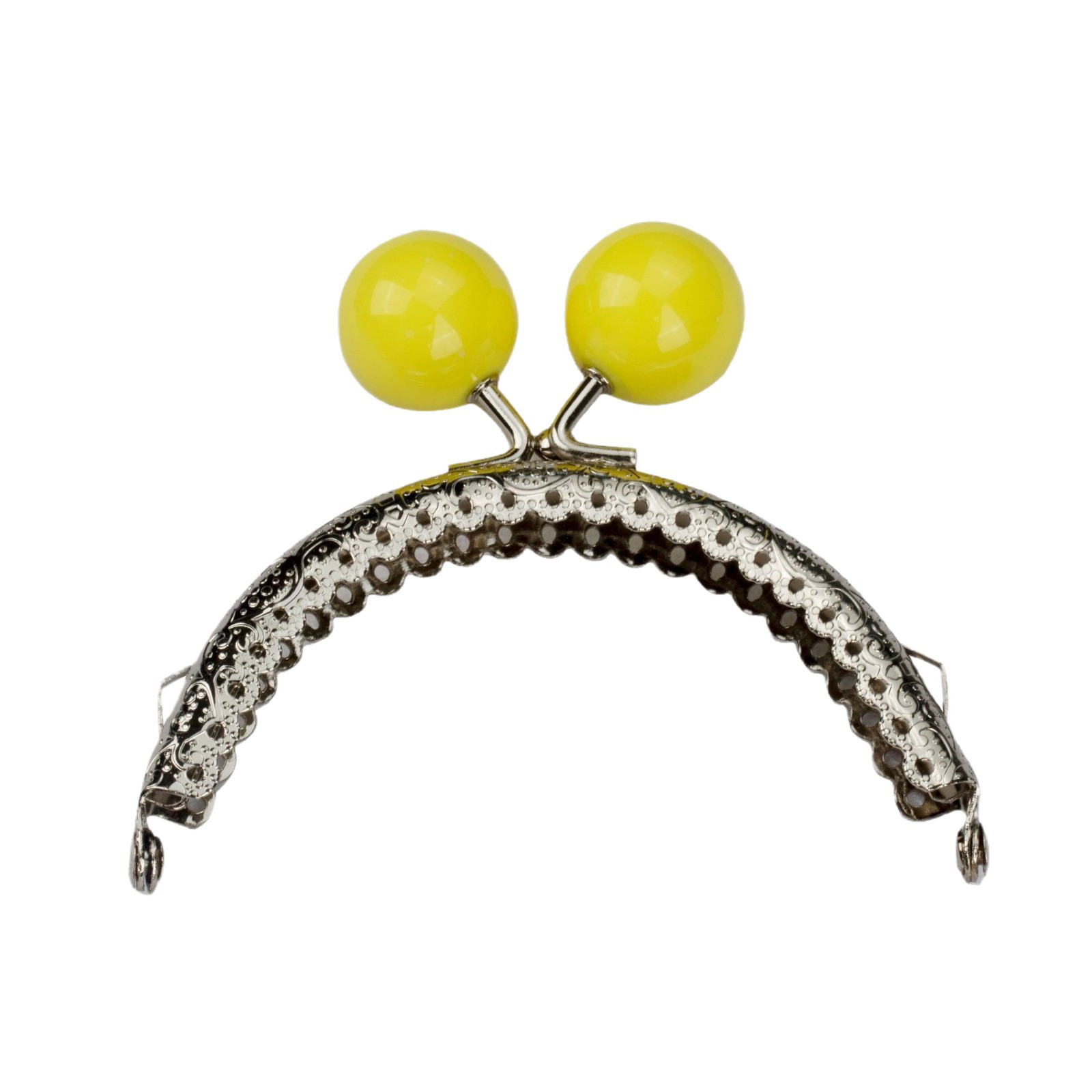 Orejas 8.5 semirredondas flores convexas encaje 20mm gran perla caramelo perla boca oro hardware accesorios de oro muñeca cosida a mano