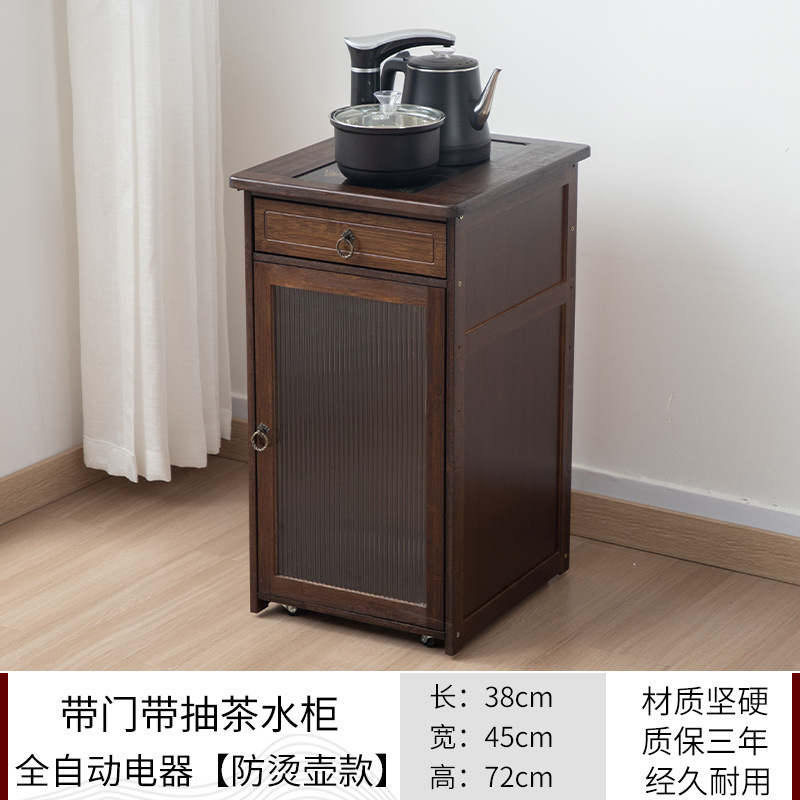 家庭用ケトル一体型ティーサイドキャビネットティーテーブルサイドキャビネットモバイルティーキャビネットティーテーブルオフィスティーセット収納キャビネット|undefined