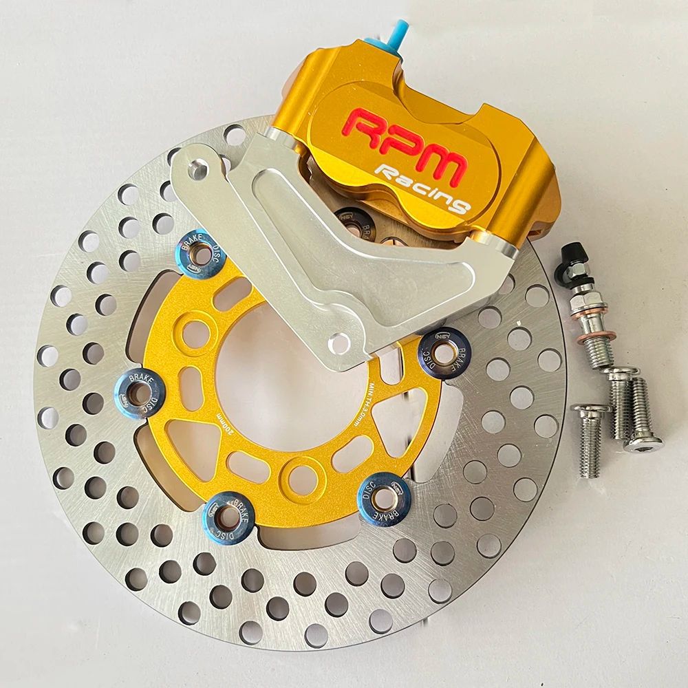 RPM Low-Radiation Caliper Set Electric Motorcycle Modified Disc Brake Kit Caliper Adapter 200 Floating Brake