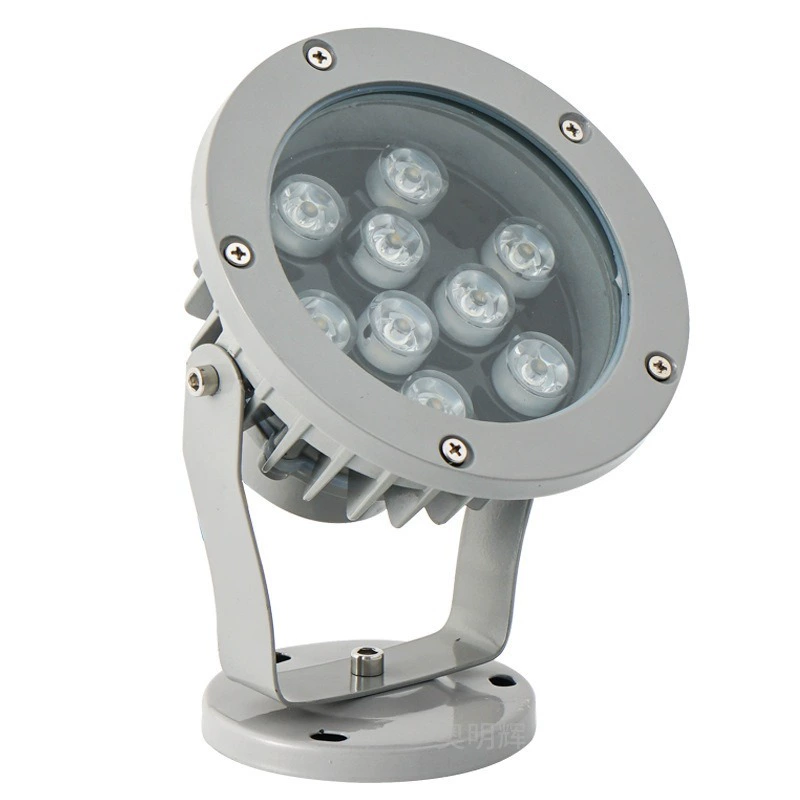 LED-огни для дерева, светодиодный прожектор для грунта на улице, водонепроницаемая ландшафтная лампа для сада и газона, круглая проекционная лампа