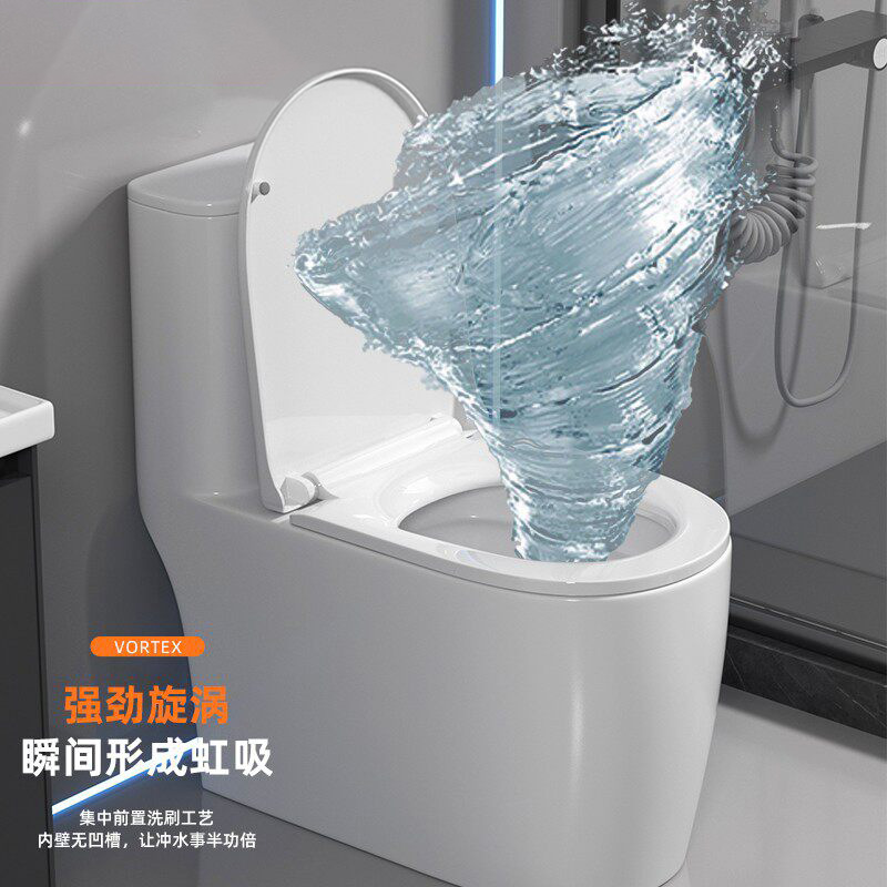 inodoro doméstico de tipo sifón de supertorsión ahorro de agua gran impulso fácil de limpiar inodoro cerámico de chaozhou a prueba de salpicaduras de agua image 3