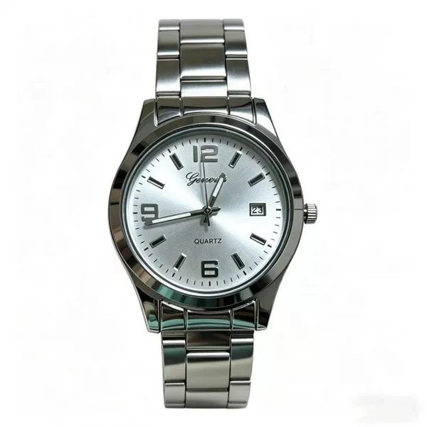Cross-Border Foreign Trade Women's Steel Band Watch Business Calendar Quartz Watch Simple Wristwatch Dropshipping Mixed Batch
