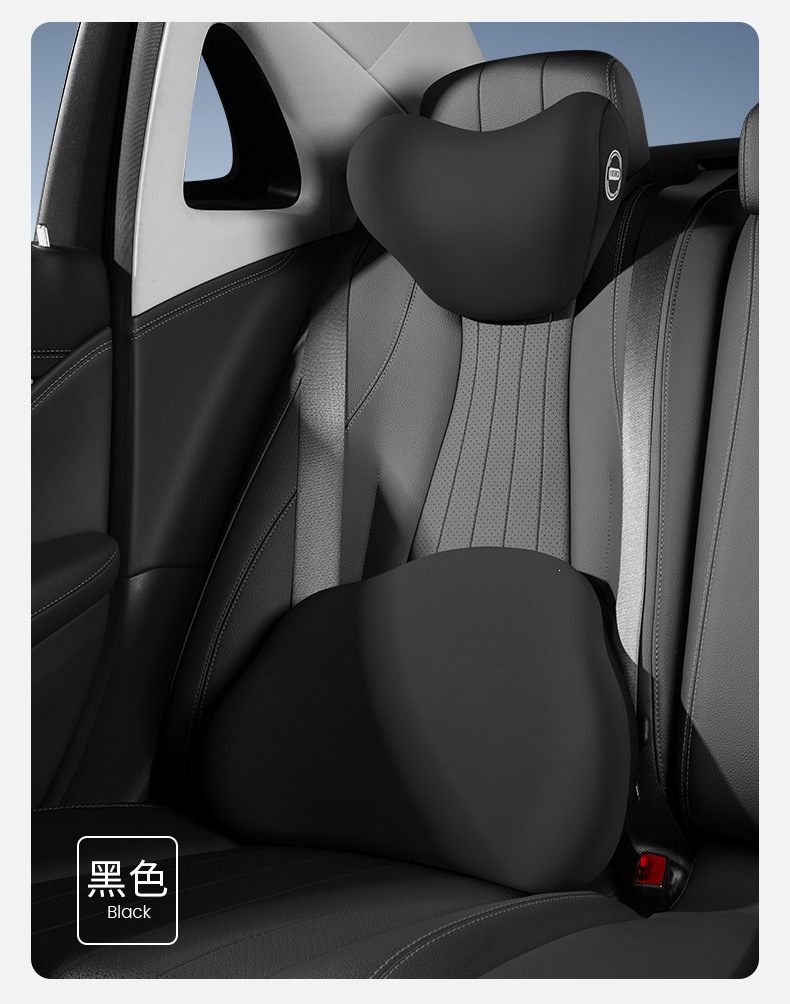Car headrest with heating, electric massage, memory foam pillow, car seat neck heating pad, lumbar support, manufacturer OEM customization