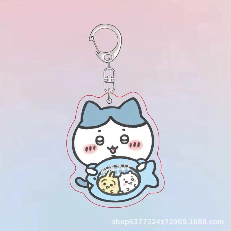 ちいかわ痛包 ウサギ小八吉 イブンキーホルダー アクリルキーホルダー 漫画風癒し系人気商品|undefined