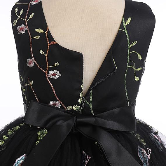 Robe de cérémonie en tulle brodé pour fille et occasions_voghion.com