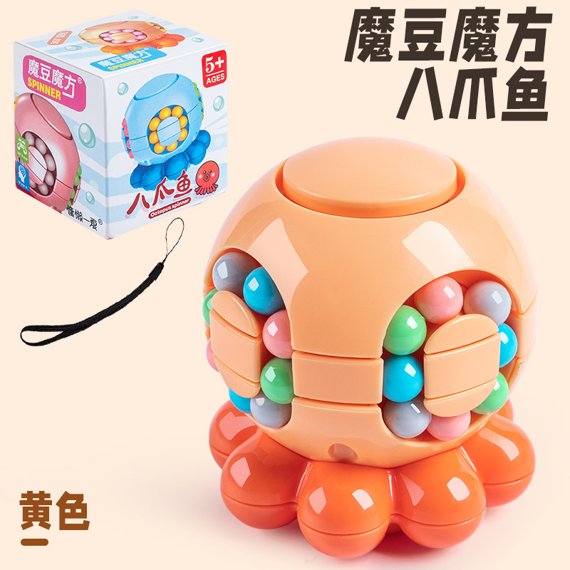 Cubo Antiestrés de Pulpo, Regalo Creativo, Frijol Mágico, Variedad Infinita, Juguete Educativo para Niños de 6 a 10 Años, Venta al por Mayor