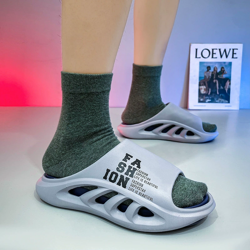 Домашние тапочки, трансграничные сандалии большого размера, домашние тапочки, летние тапочки, мужские съемные уличные пляжные тапочки для пар.