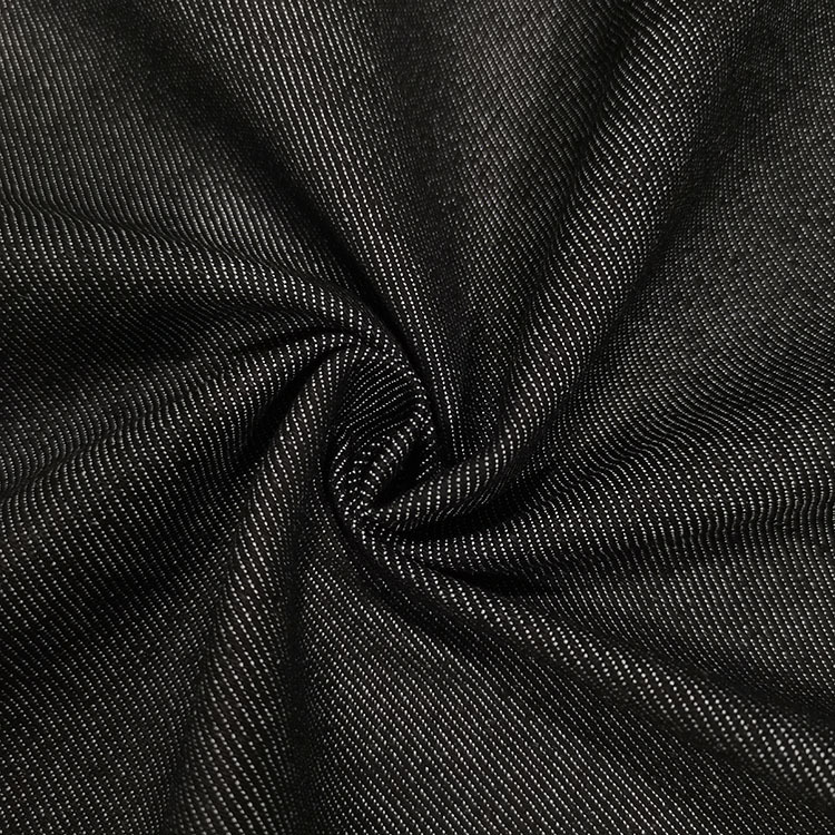 Precio atractivo contracción al por mayor negro elástico tela de telas denim rayadas image 3