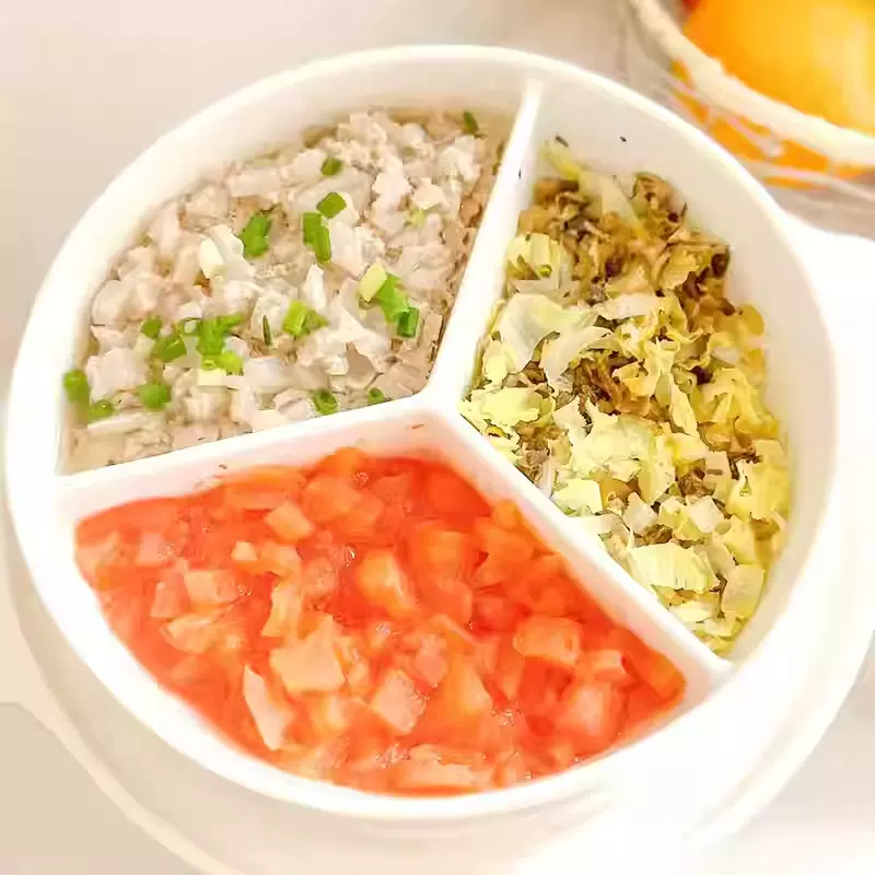 三分格母婴食品级蒸锅陶瓷碗餐盘全瓷蒸碗蒸盘葱姜蒜果盘蘸料碟子